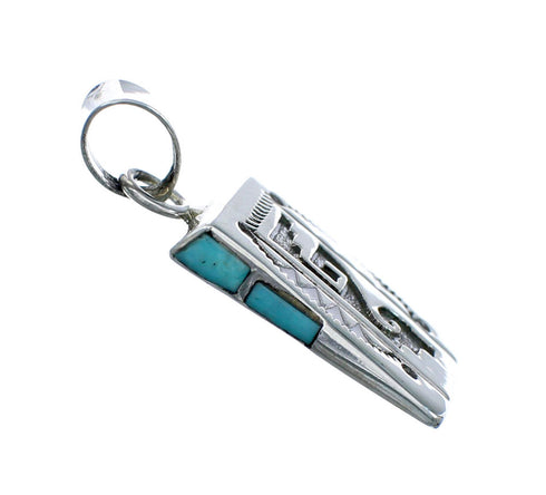 Native American Navajo Turquoise Sterling Silver Pendant NX11691